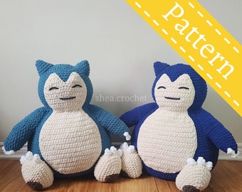 Snorlax crochet pattern - PDF file