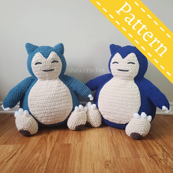 Snorlax crochet pattern - PDF file