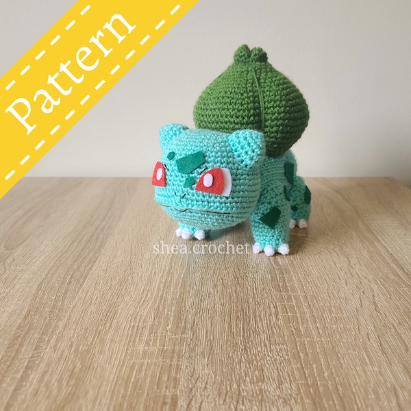 Bulbasaur crochet pattern - PDF file