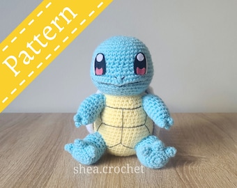 Squirtle crochet pattern - PDF file