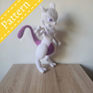 Mewtwo crochet pattern - PDF file