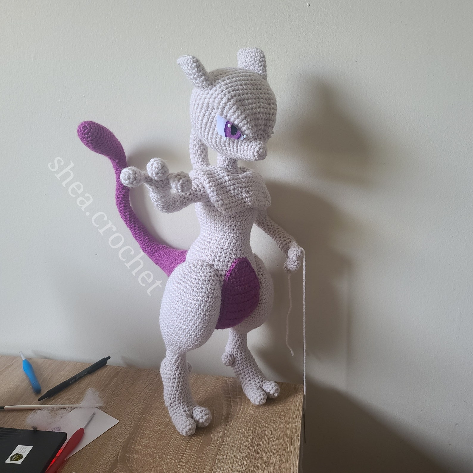 Mewtwo crochet pattern PDF file Etsy.de