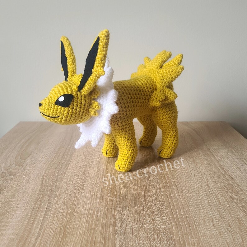 Peluche Pokemon Voltali/Jolteon au crochet
