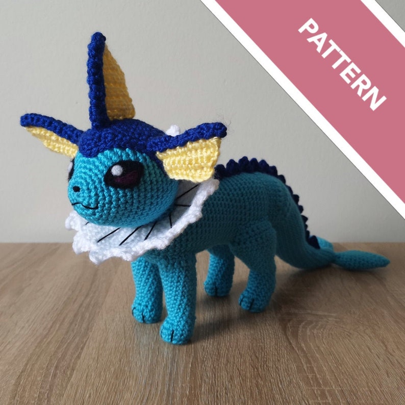 Vaporeon crochet pattern Etsy