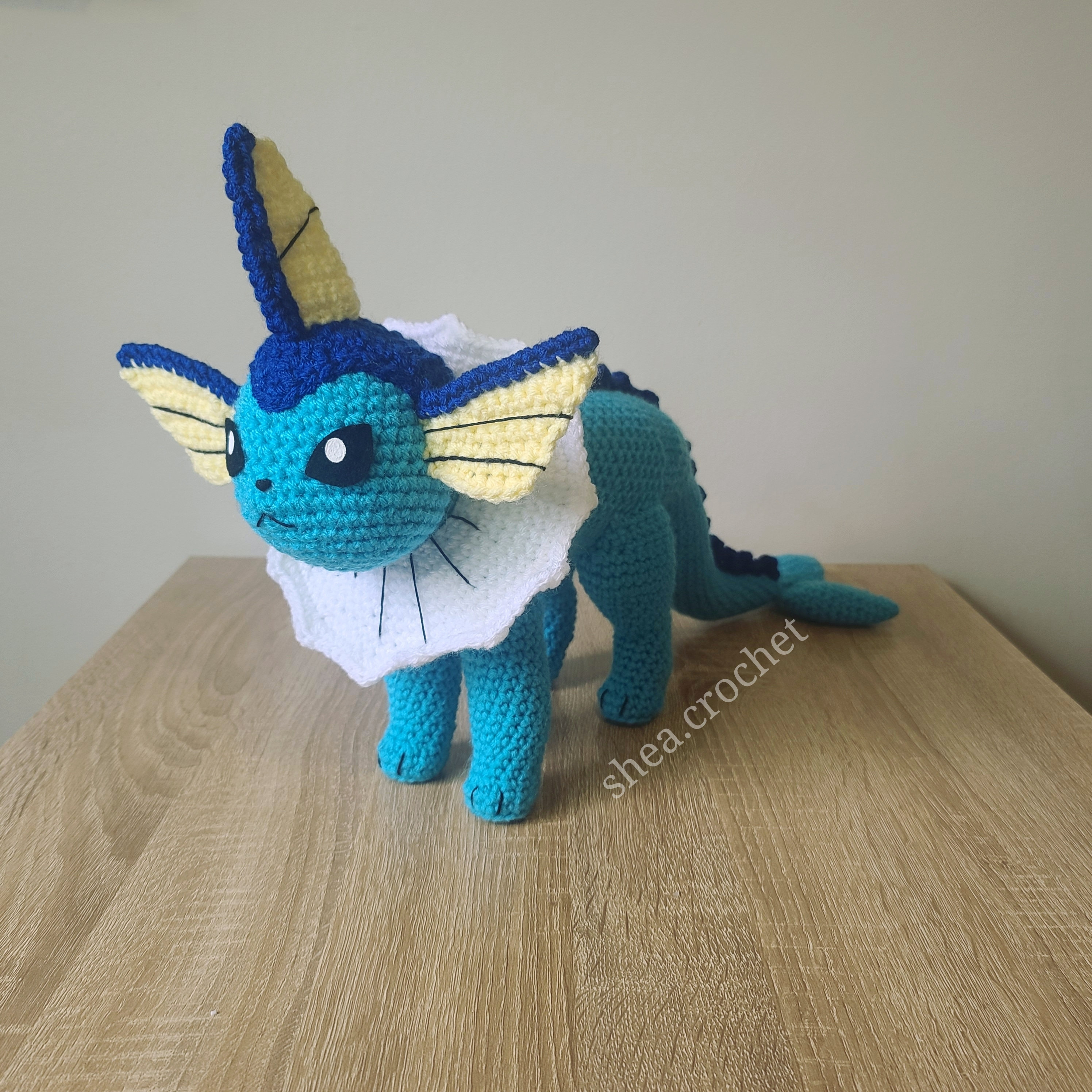 Vaporeon Crochet Pattern PDF File Etsy Canada