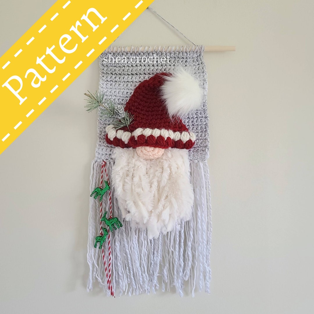 Gnome Wall Hanging Crochet Pattern PDF File Etsy