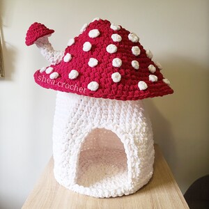 Mushroom cat house crochet pattern - PDF file zdjęcie 4