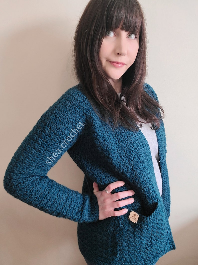 Lily Cardigan Crochet Pattern PDF File Etsy