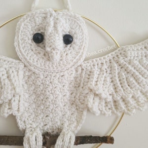 Barn owl wall hanging crochet pattern PDF file image 5