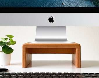 Monitor Stand, Wooden iMac Stand, Display Stand, Monitor Riser, iMac Riser