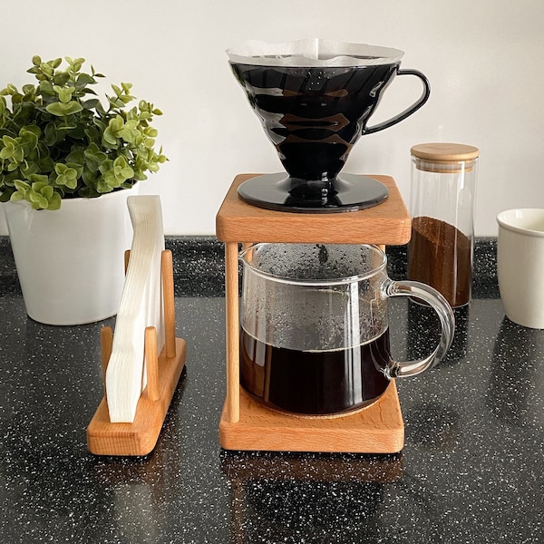 Pour Over Coffee Stand, V60 Coffee Stand, Handmade Dripper Stand