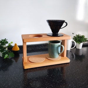 Dual Pour Over Coffee Stand, V60 Stand, Handmade Coffee Stand