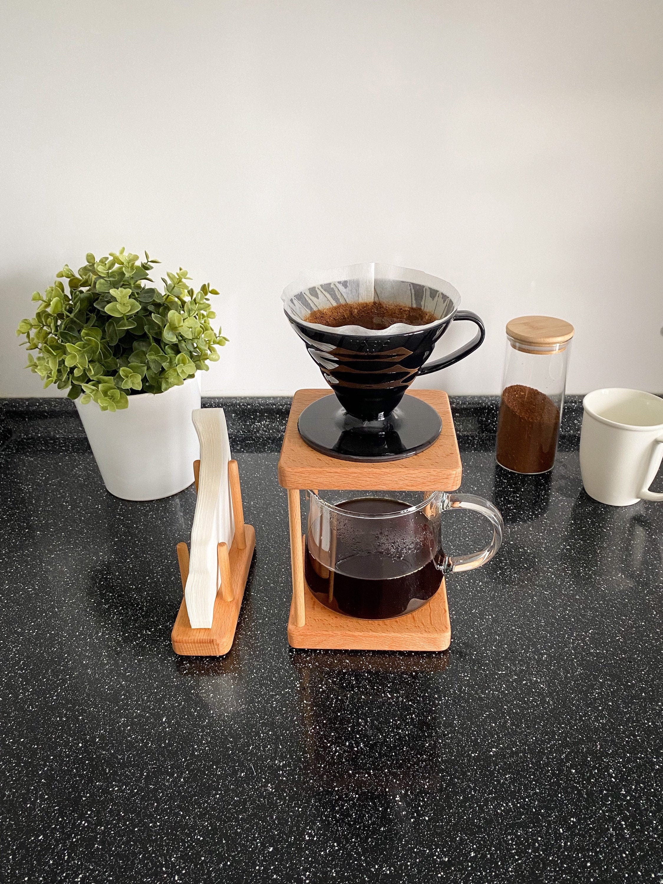 V60 Coffee Dripper Stand and Filter Stand Pour Over Coffee Etsy
