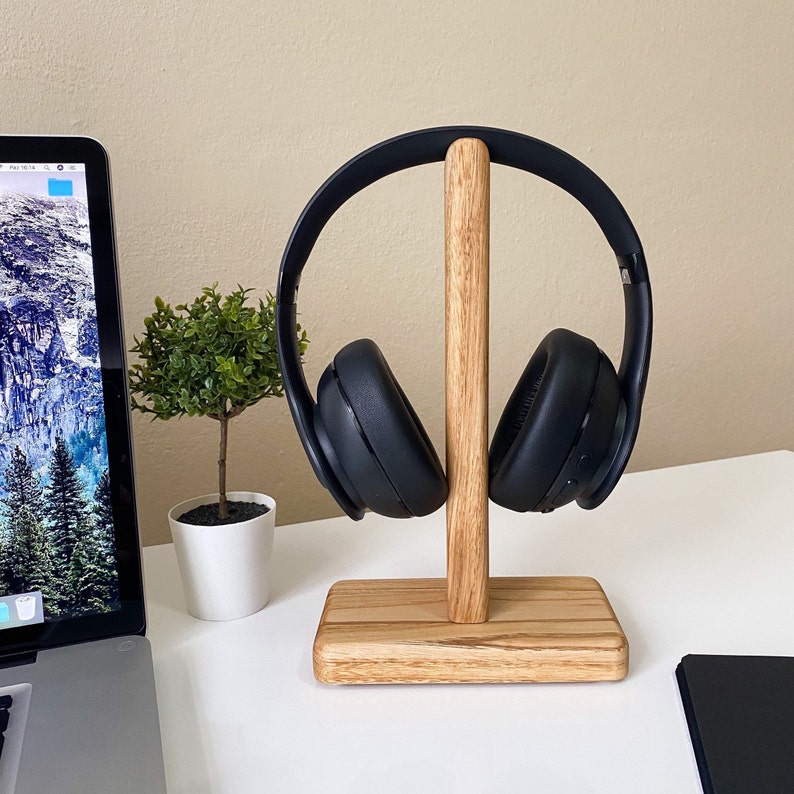 Wooden Headphone Stand, Headphone Holder