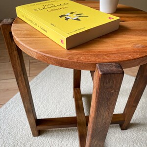 Unique Side Table Wooden End Table Bedside Table Round Side - Etsy