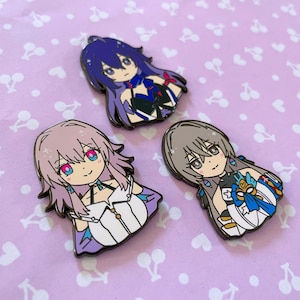 Honkai Star Rail Enamel Pins Bronya Seele March 7th