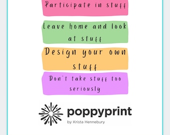 Poppyprint: Search for Signature Style Inspiration Poster