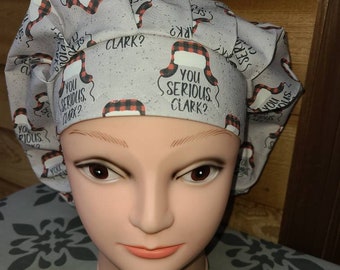 Christmas movie surgical scrub bouffant hat