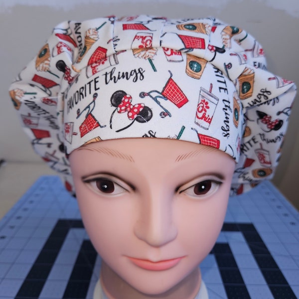 Favorite Things surgical scrub bouffant hat