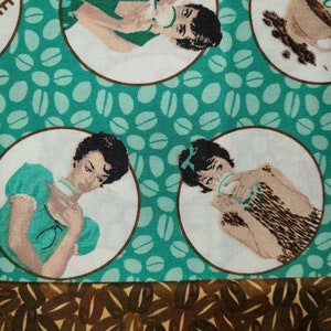 Coffee Love & sweets (4 prints) surgical scrub bouffant hat