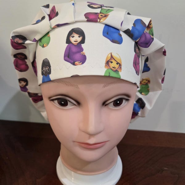 Labor & Delivery, Mother Baby surgical scrub bouffant hat