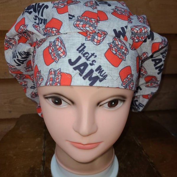 Thats my Jam, Jelly surgical scrub bouffant hat
