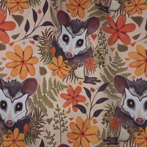 Opossum Surgical (6 prints) Scrub Bouffant Hat, Veterinarian Medical Cap, euro, skull cap flowers