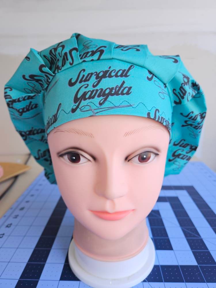 Surgical Gangsta (2 Prints) Surgical Scrub Bouffant Hat - Etsy