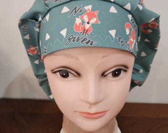 Oh For Fox Sake! surgical scrub bouffant hat