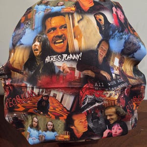 Redrum, Scary Movie (3 prints) surgical scrub bouffant hat Movie scenes