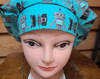 Robotics surgery (4 colors)  surgical scrub bouffant hat