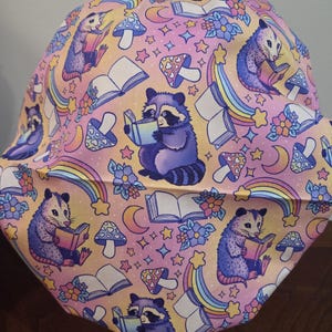 Opossum Surgical (6 prints) Scrub Bouffant Hat, Veterinarian Medical Cap, euro, skull cap books