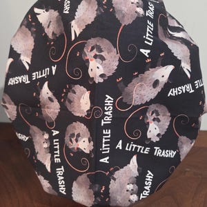 Opossum Surgical (6 prints) Scrub Bouffant Hat, Veterinarian Medical Cap, euro, skull cap trashy