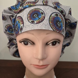 Musical group, dead (2 prints) surgical scrub bouffant hat