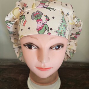 Cartoon Valentines & Easter (2 prints) surgical scrub bouffant hat