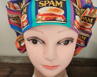 Its SPAM! (2 prints) surgical scrub bouffant hat