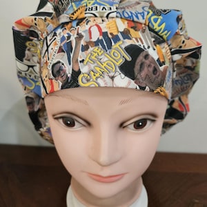 90s movie! Baseball, Smalls (2 prints) surgical scrub bouffant hat
