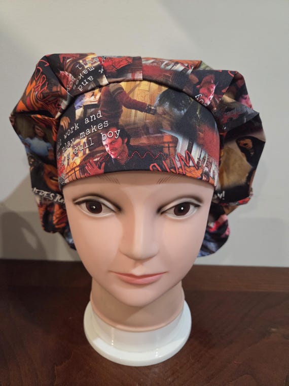 Redrum, Scary Movie (3 prints) surgical scrub bouffant hat