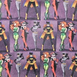 Girl superhero (4 prints) surgical scrub bouffant hat