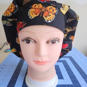 Butterflies! (6 prints) surgical scrub bouffant hat