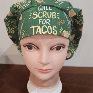 Will Scrub for ... (2 prints) surgical scrub bouffant hat