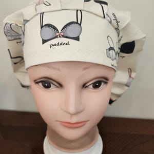 Bras, Breast Cancer Awareness, surgical scrub bouffant hat