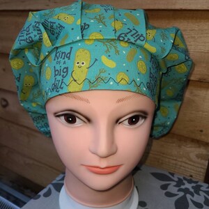 Kind of a Big Dill, Pickles (3 prints) surgical scrub bouffant hat