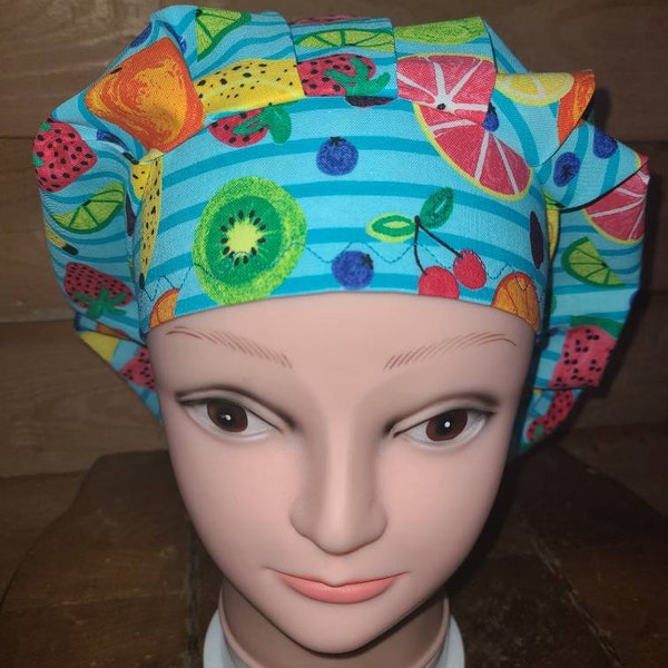 Fruit Assortment surgical scrub bouffant hat