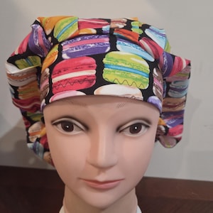 Macaroons! surgical scrub bouffant hat