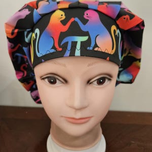 Pi Day, Cats surgical scrub bouffant hat