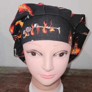 Hot Yoga Skeltons surgical scrub bouffant hat