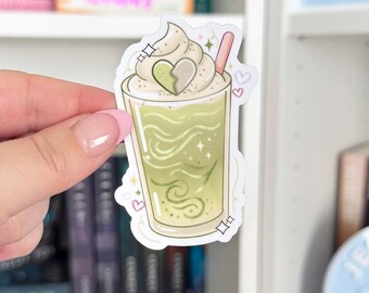 Morally Gray Matcha Vinyl Sticker, Romance Trope Stickers, Kindle Accessories, Gifts for Book Lovers, Romance Bakery