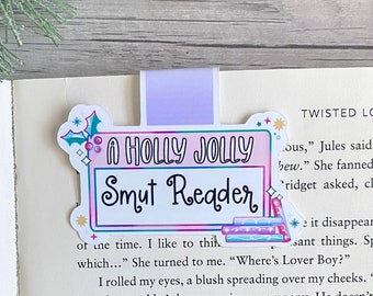 Holiday Smut Reader Magnetic Bookmark | Winter Bookmark | Magnetic Bookmark | Book Lover | Cute Holiday Bookmarks | Bookish Gifts for Her