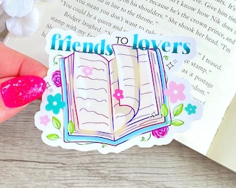 Friends to Lovers Book Sticker: Waterproof Kindle Reader Decal
